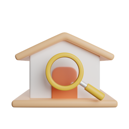 Search Home  3D Icon