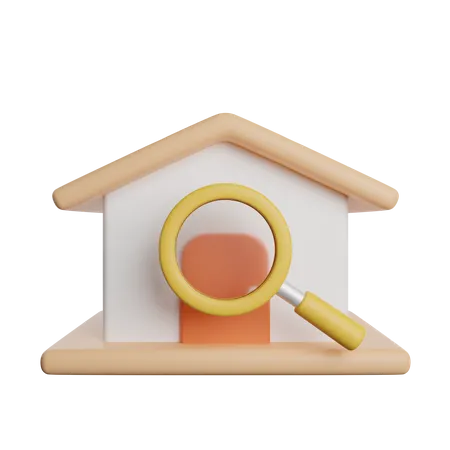 Search Home  3D Icon