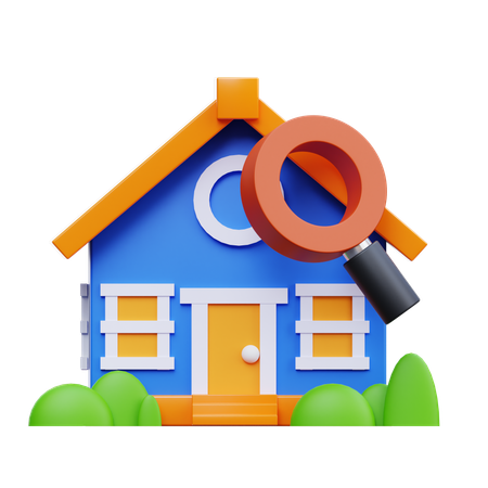 Search Home  3D Icon