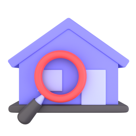 Search Home  3D Icon