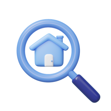 Search Home  3D Icon