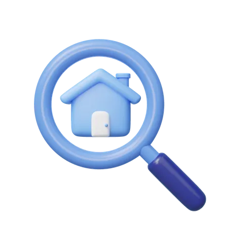 Search Home 3D Icon