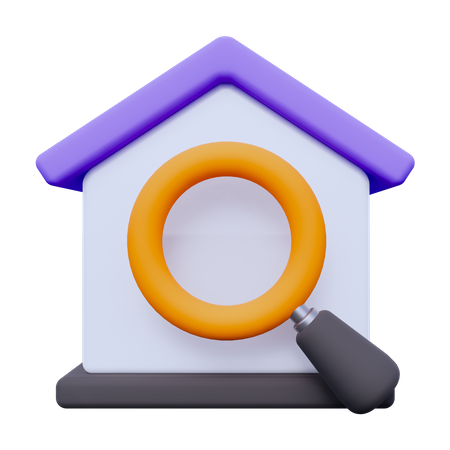Search Home  3D Icon