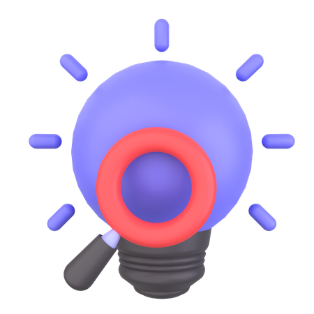 Search Idea  3D Icon