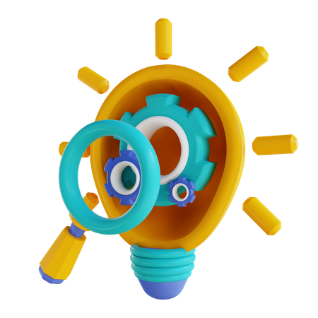 Search Idea Generation 3D Icon