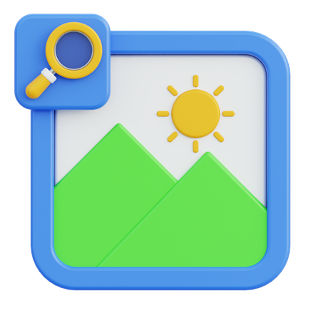 Search Image  3D Icon