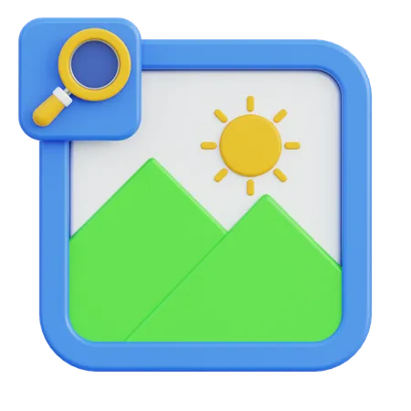 Search Image  3D Icon