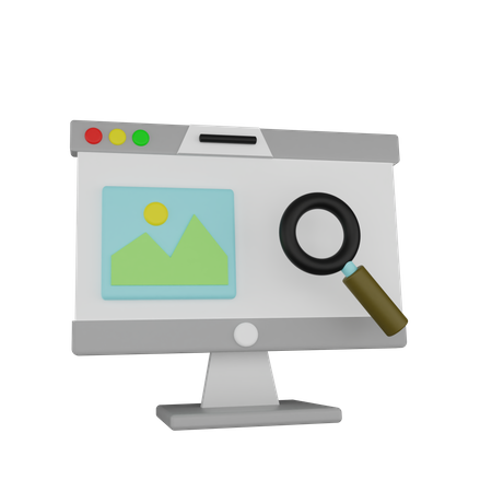 Search Image  3D Icon