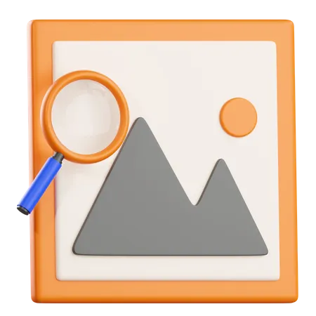 Search Image  3D Icon