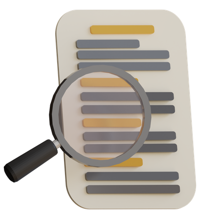 Search in document  3D Icon