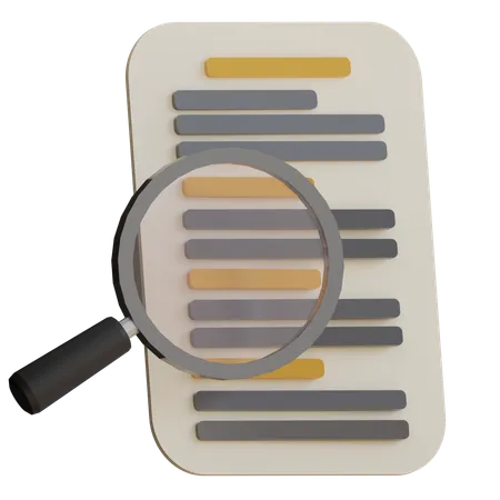 Search in document  3D Icon