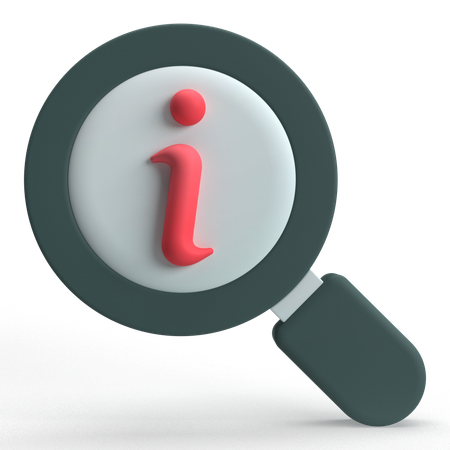 Search Info  3D Icon