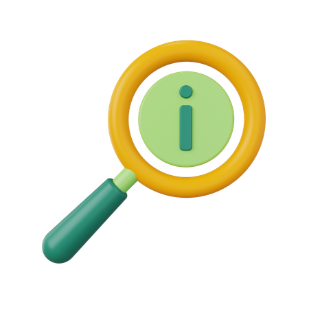 Search Information  3D Icon