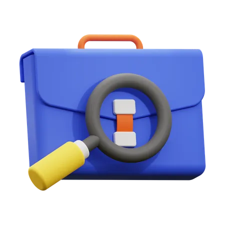 Search job  3D Icon