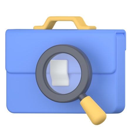 Search job  3D Icon