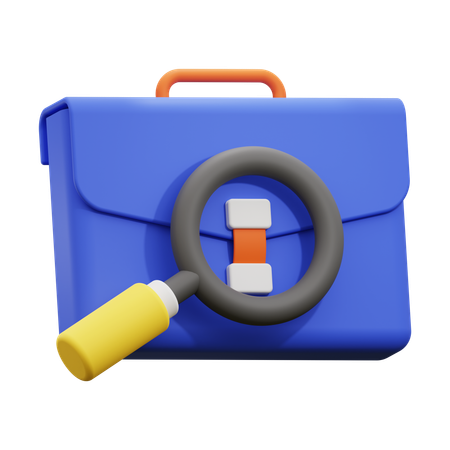 Search job  3D Icon