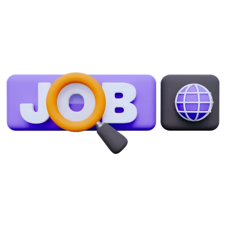Search Job  3D Icon