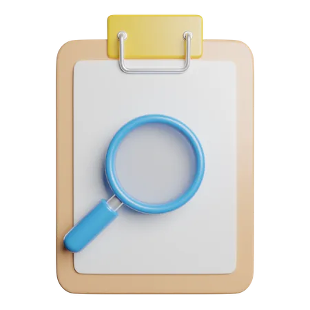 Search List Task 3D Icon