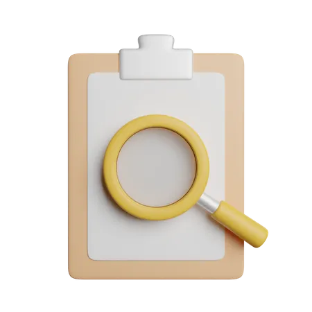 Search List  3D Icon