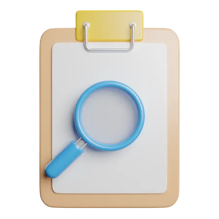 Search List  3D Icon