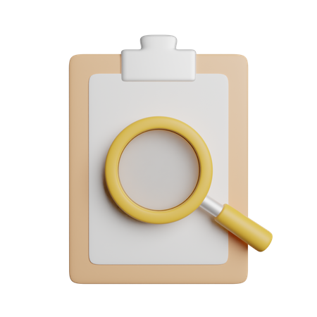 Search List  3D Icon