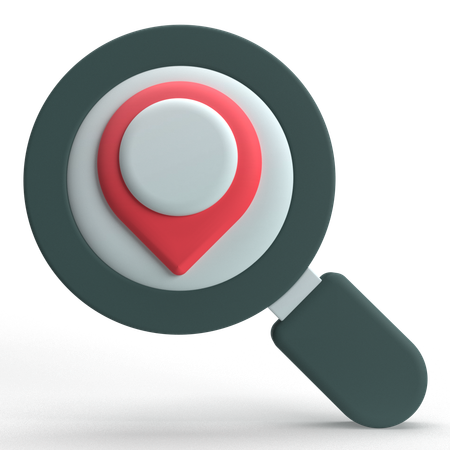 Search Location  3D Icon
