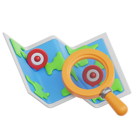 Search Location  3D Icon