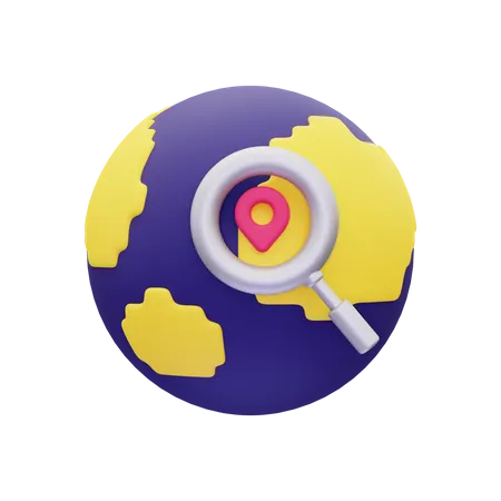 Search Location  3D Icon