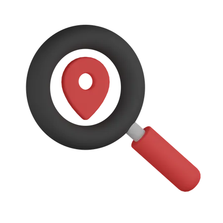 Search Location  3D Icon