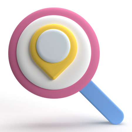 Search Location  3D Icon