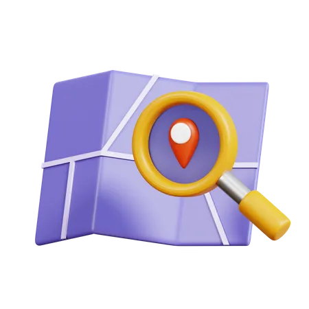 Search Location  3D Icon