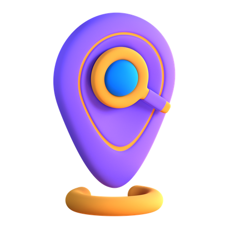 Search Location  3D Icon