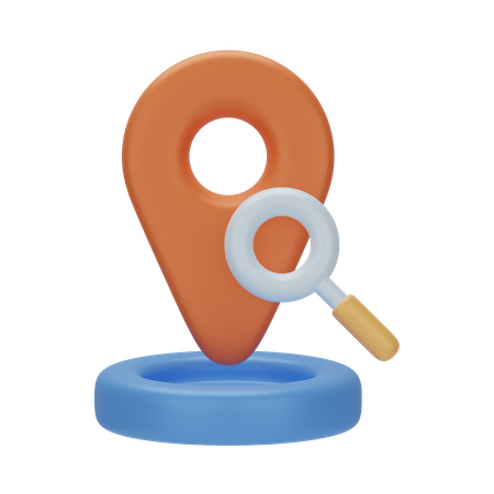 Search Location  3D Icon