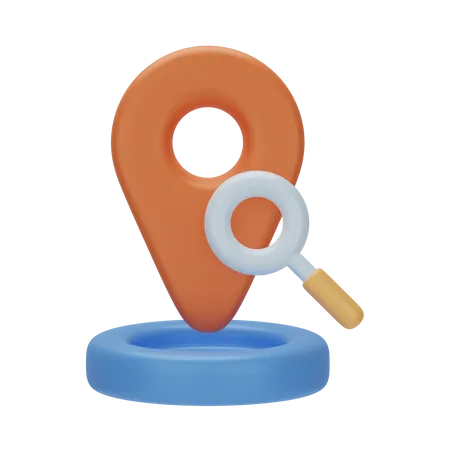 Search Location  3D Icon