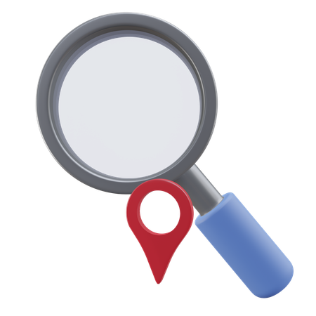 Search Location  3D Icon