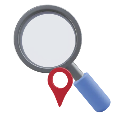 Search Location  3D Icon