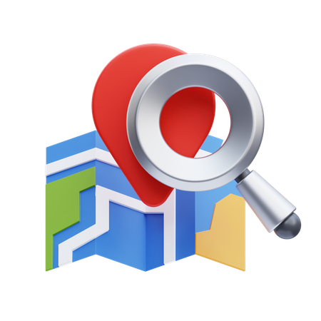 Search Location  3D Icon