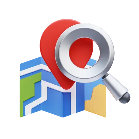 Search Location  3D Icon