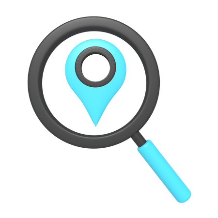 Search Location  3D Icon