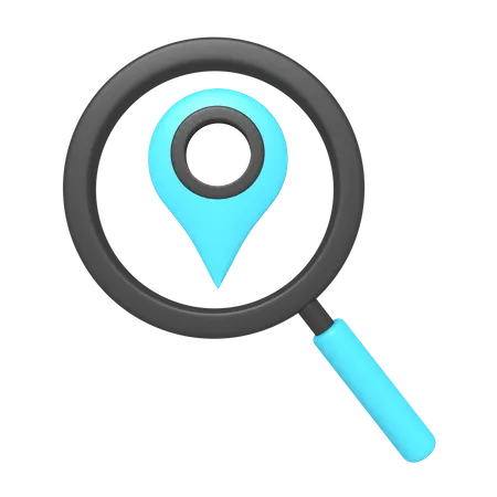 Search Location  3D Icon