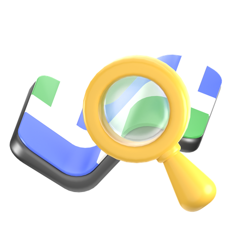 Search Location  3D Icon