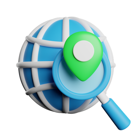 Search Location  3D Icon