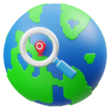 Search Location 3D Icon