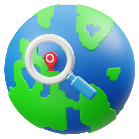 Search Location  3D Icon