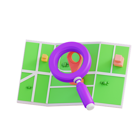 Search Location  3D Icon