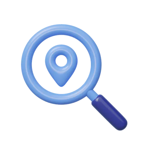 Search Location 3D Icon