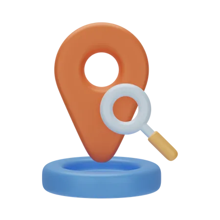 Search Location 3 D Navigation 3D Icon