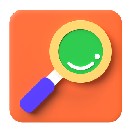 Search Magnifier  3D Icon