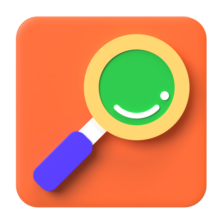 Search Magnifier  3D Icon