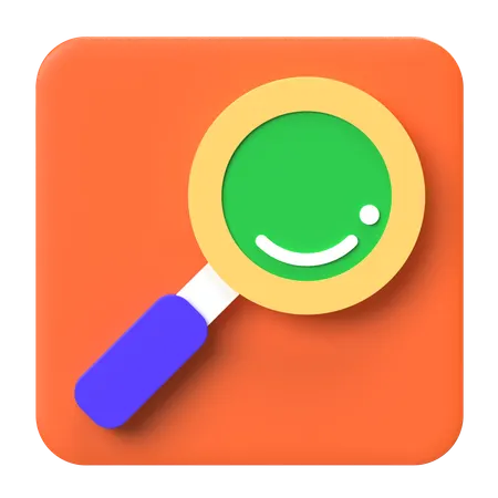 Search Magnifier  3D Icon